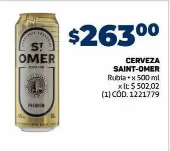 Makro Cerveza saint-omer rubia oferta