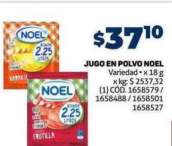 Makro Jugo en polvo noel oferta