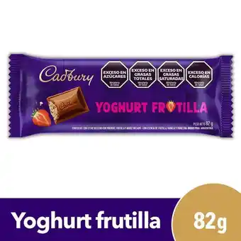 Coto Chocolate cadbury yoghurt frutilla 82grs oferta