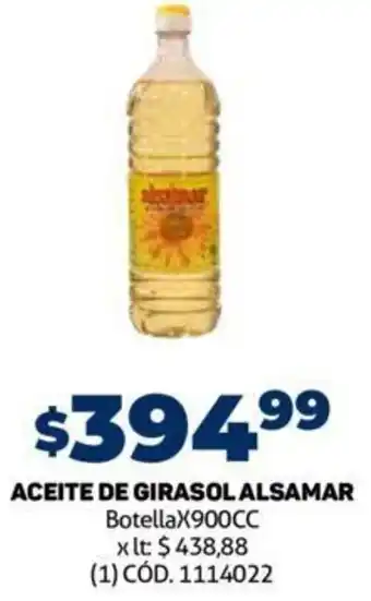 Makro Aceite de Girasol Alsamar 900cc oferta