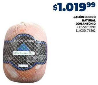 Makro Jamón Cocido Natural Don Antonio oferta