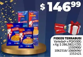 Makro Fideos Terrabusi 500g oferta