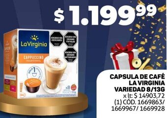 Makro Capsula de Café La Virginia Variedad 8/13g oferta