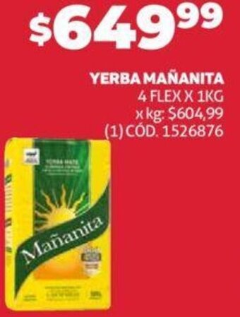 Makro Yerba Mañanita 4 Flex x 1kg oferta