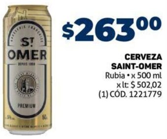 Makro Cerveza Saint-Omer 500ml oferta