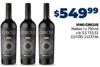 Makro Vino Circus 750ml oferta