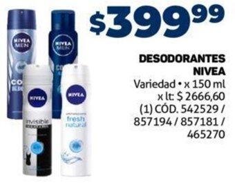 Makro Desodorante Nivea 150ml oferta