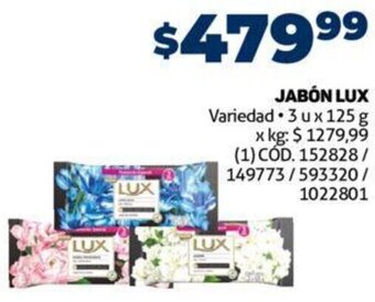 Makro Jabón Lux 3u x 125g oferta