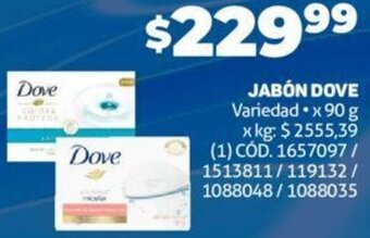 Makro Jabón Dove 90g oferta