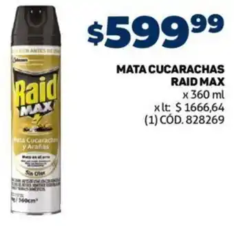 Makro Mata Cucarachas Raid Max 360ml oferta