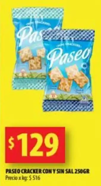 Punto Mayorista Paseo Cracker con y Sin Sal 250g oferta