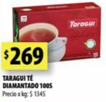 Punto Mayorista Taragui Té Diamantado 100s oferta