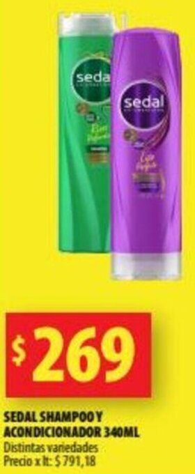 Punto Mayorista Sedal Shampoo y Acondicionador 340ml oferta