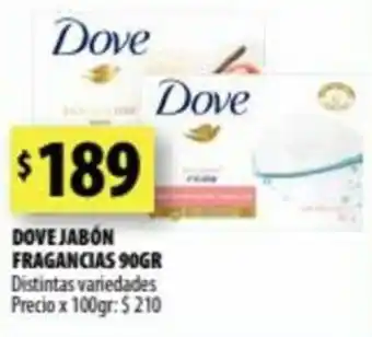 Punto Mayorista Dove Jabón Fragancias 90g oferta