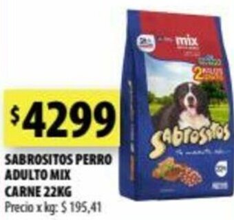 Punto Mayorista Sabrositos Perro Adulto Mix Carne 22kg oferta