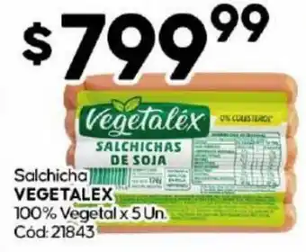 Diarco Salchicha Vegetalex 100% Vegetal 5un oferta