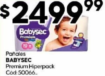 Diarco Pañales Babysec Premium Hiperpack oferta