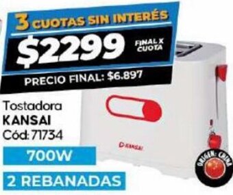 Diarco Tostadora Kansai 700W oferta