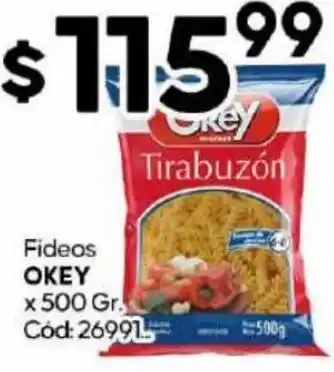 Diarco Fideos Okey 500g oferta