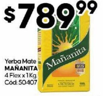 Diarco Yerba Mate Mañanita 4 Flex x 1kg oferta