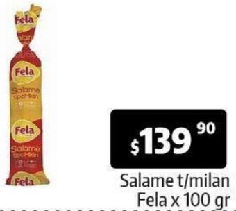 Autoservicio Capo Salame t/Milan Fela 100g oferta