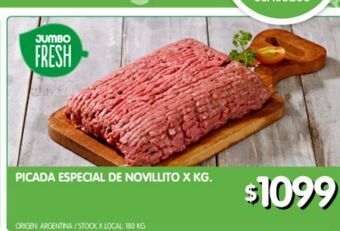 Jumbo Picada especial de novillito x kg oferta
