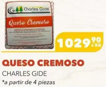 El Milagro Mayorista Queso Cremoso Charles Gide 4 piezas oferta