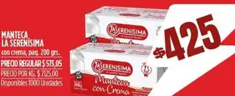 Supermercados Vea Manteca La Serenísima 200g oferta