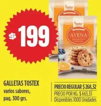 Supermercados Vea Galletas Tostex 300g oferta