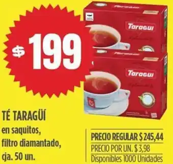 Supermercados Vea Té Taragüí 50un oferta