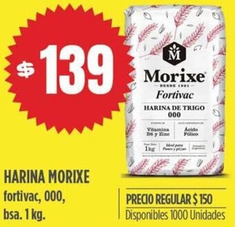 Supermercados Vea Harina Morixe 1kg oferta