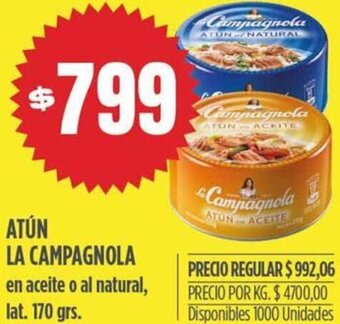 Supermercados Vea Atún La Campagnola 170g oferta