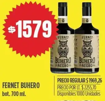 Supermercados Vea Fernet Buhero 700ml oferta