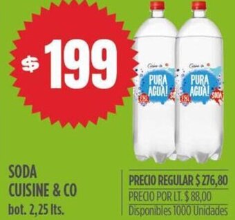 Supermercados Vea Soda Cuisine & Co 2,25L oferta