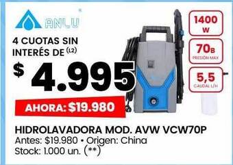 Changomas Hidrolavadora mod. avw vcw70p oferta