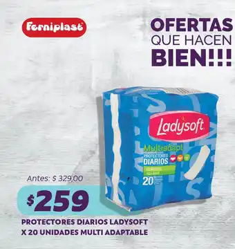 Ferniplast Protectores diarios ladysoft oferta