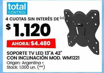 Walmart Soporte tv led 13 oferta