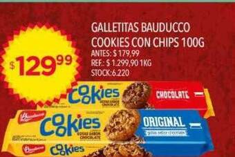 Supermercados Todo Galletitas bauducco cookies con chips oferta