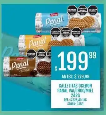 Supermercados Todo Galletitas okebon panal vai choc miel oferta