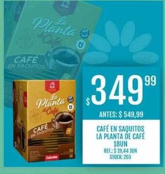 Supermercados Todo Café en saquitos la planta de café oferta