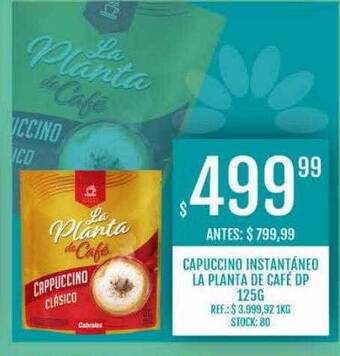 Supermercados Todo Capuccino instantáneo la planta de café dp oferta