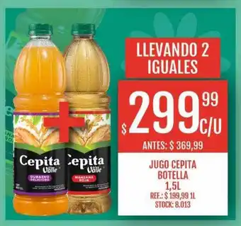 Supermercados Todo Jugo cepita botella oferta