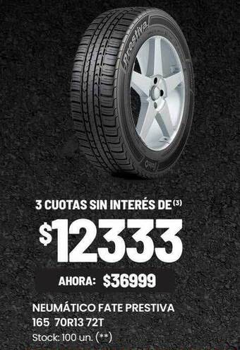 Changomas Neumático fate prestiva 165 70r13 72t oferta