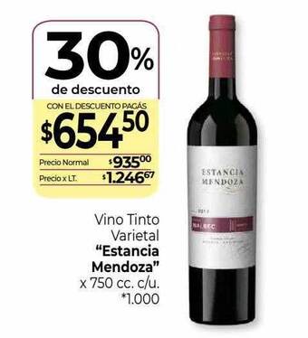 La Anonima Vino tinto varietal oferta