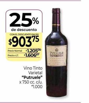 La Anonima Vino tinto varietal oferta