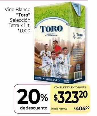 La Anonima Vino blanco oferta
