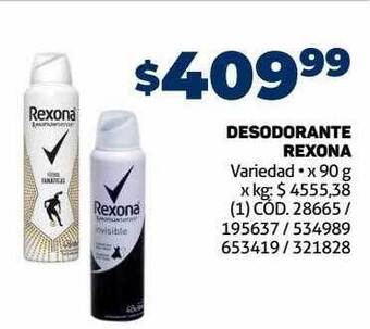 Makro Desodorante rexona oferta