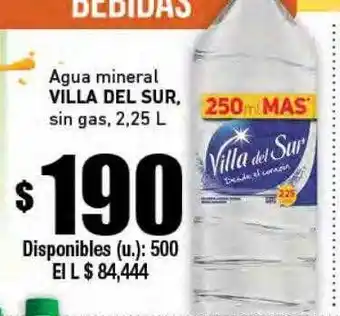 Cooperativa Obrera Agua mineral villa del sur sin gas oferta