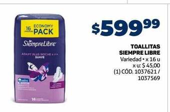 Makro Toallitas siempre libre oferta