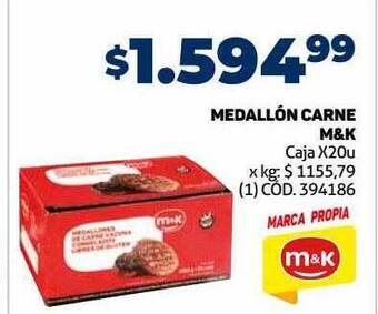 Makro Medallón carne m&k oferta